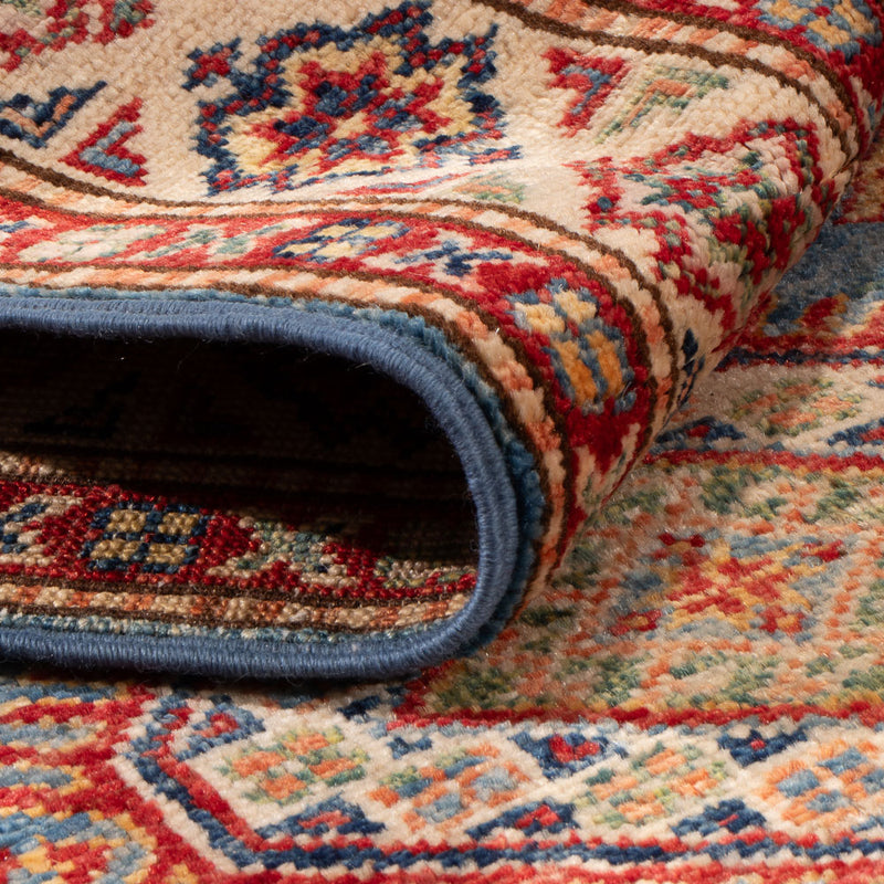 Løper Ziegler Teppe - Kazak - 256 x 74 cm - blå