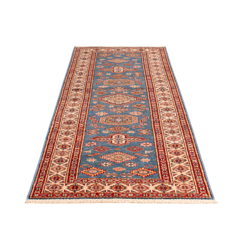 Løper Ziegler Teppe - Kazak - 256 x 74 cm - blå