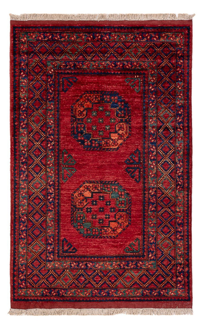 Afghansk teppe - 155 x 103 cm - rød