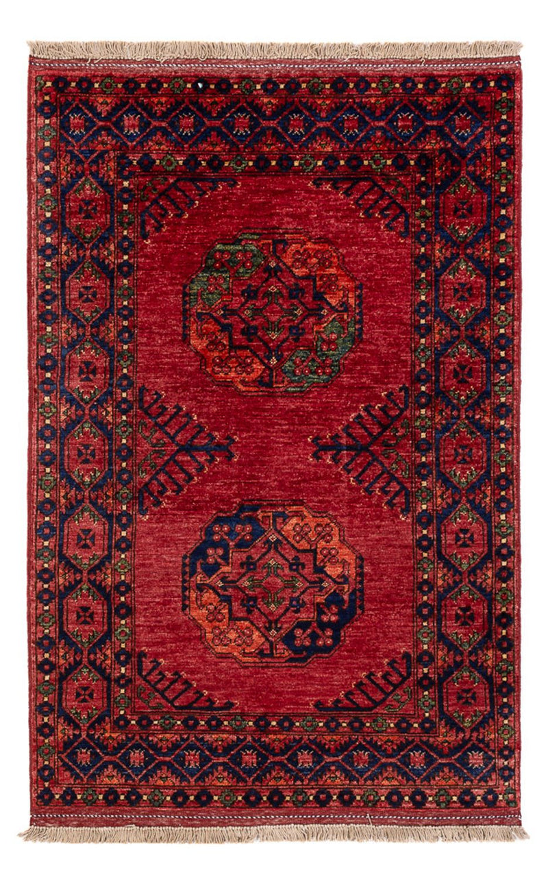 Afghansk teppe - 152 x 99 cm - rød