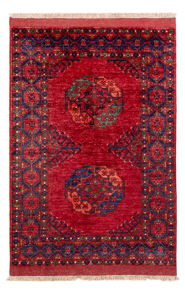 Afghansk teppe - 151 x 102 cm - rød
