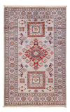 Kazak Teppe 95x151cm - Orientalsk teppe - Rektangulær / Lysegrå / 95 x 151 cm Rektangulær