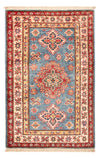 Kazak Teppe 61x94cm - Orientalsk teppe - Rektangulær / Blå / 61 x 94 cm Rektangulær