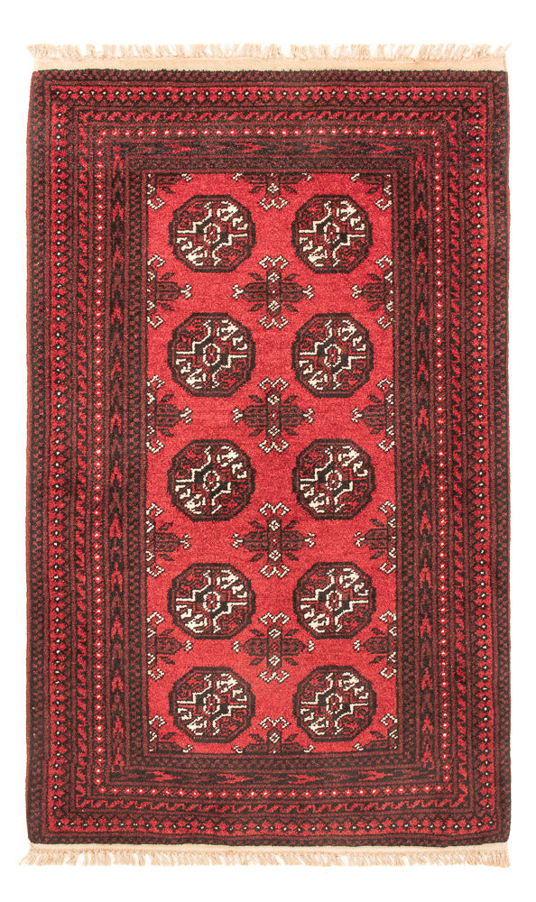 Afghansk teppe - Filpa - 120 x 77 cm - rød