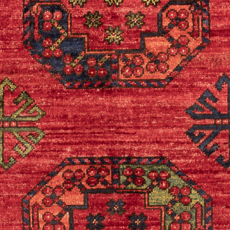 Afghansk teppe - 125 x 82 cm - rød