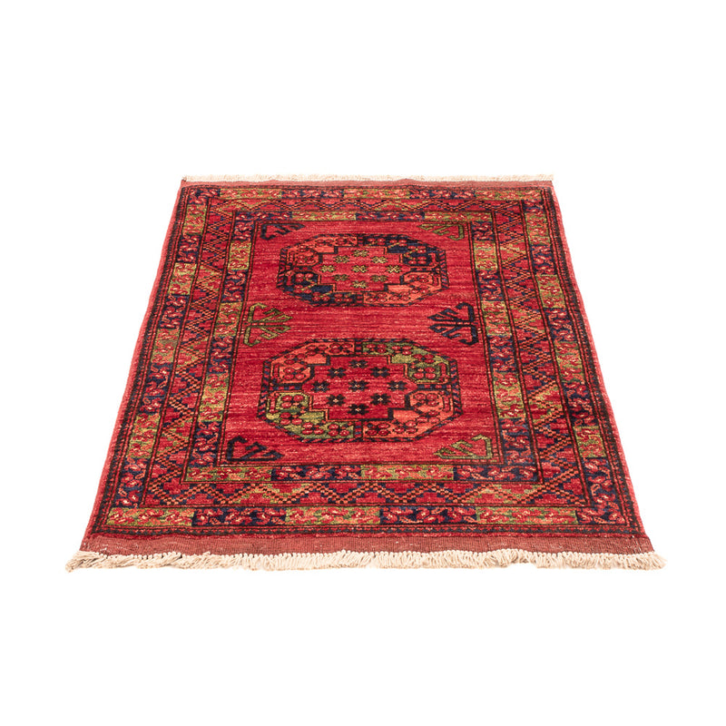 Afghansk teppe - 125 x 82 cm - rød