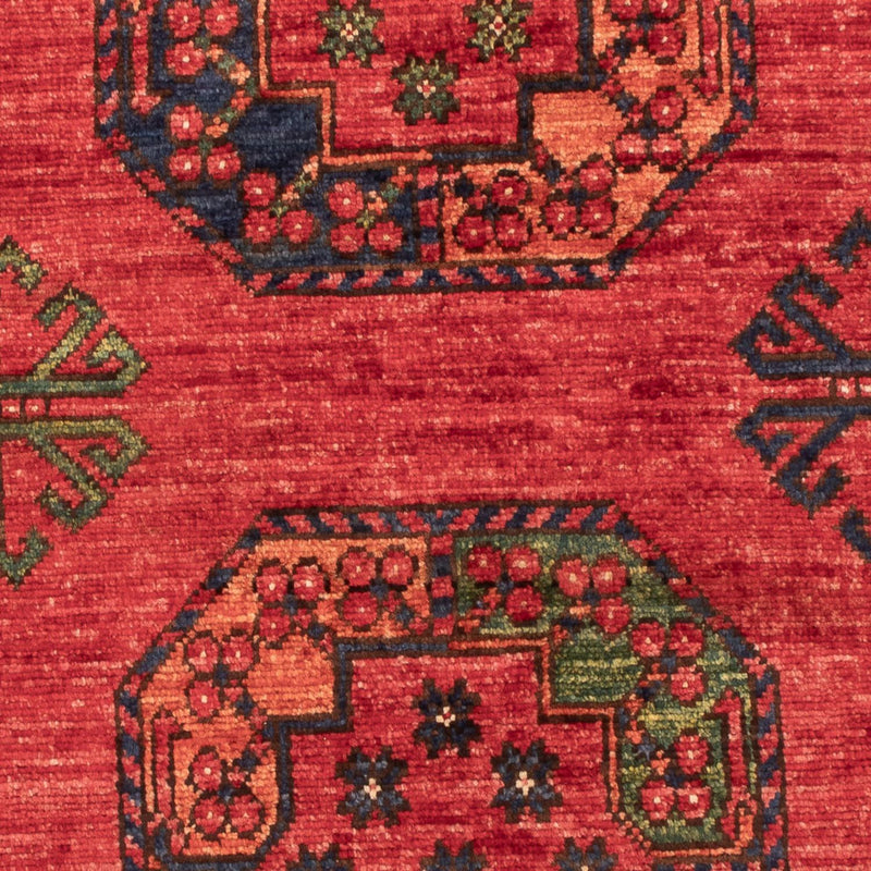 Afghansk teppe - 126 x 82 cm - rød