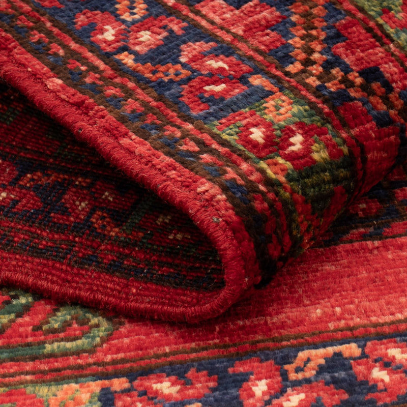 Afghansk teppe - 126 x 82 cm - rød