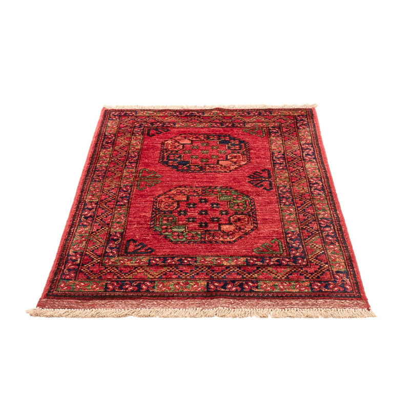 Afghansk teppe - 126 x 82 cm - rød