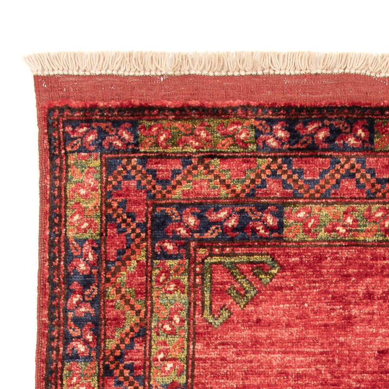 Afghansk teppe - 123 x 83 cm - rød