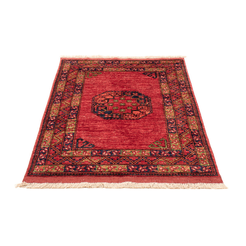 Afghansk teppe - 123 x 83 cm - rød