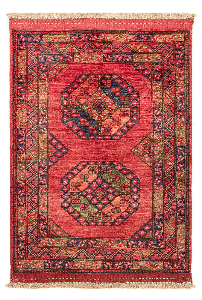 Afghansk teppe - 115 x 84 cm - rød
