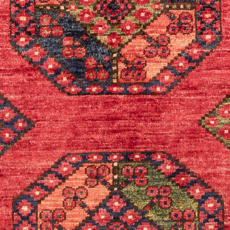 Afghansk teppe - 115 x 84 cm - rød