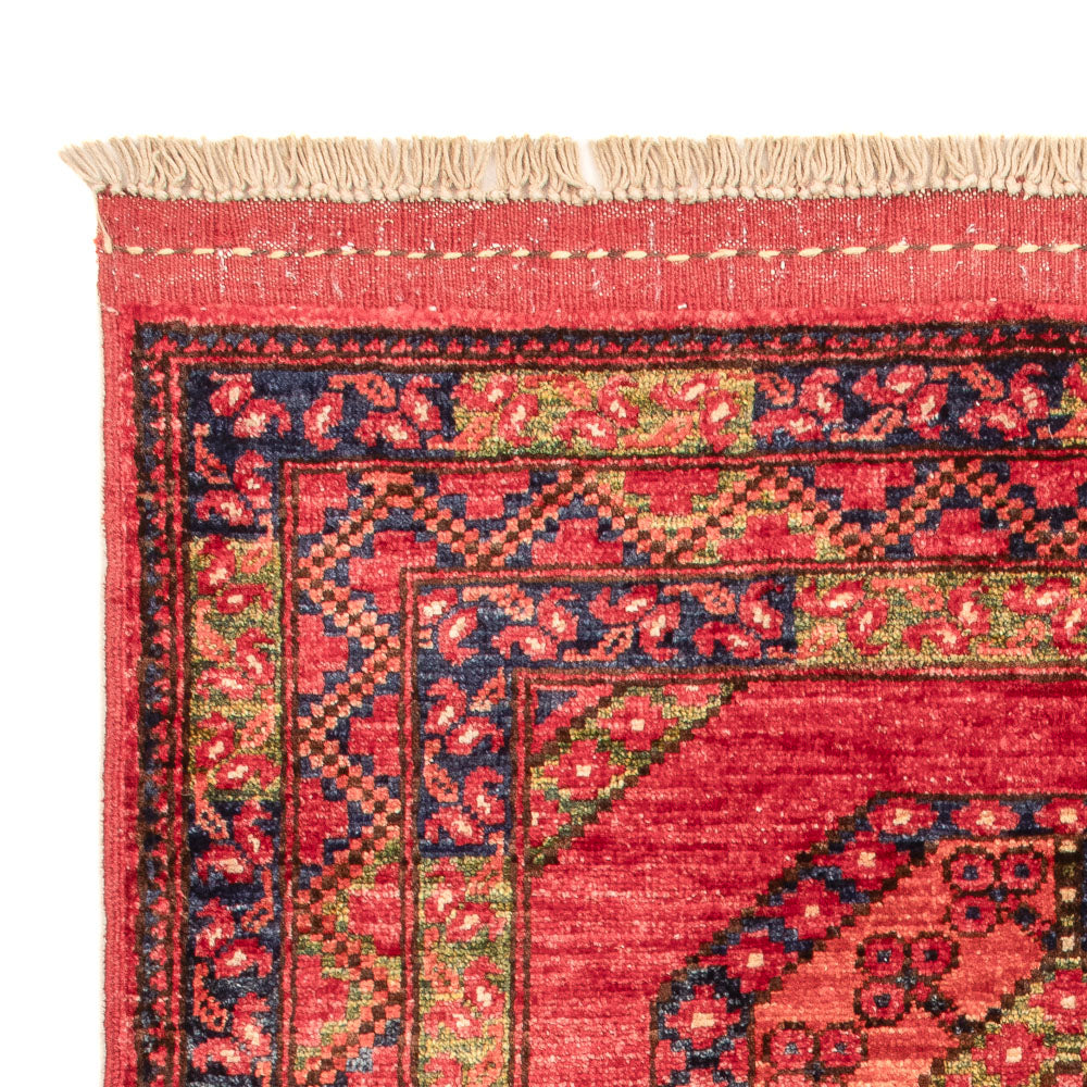 Afghansk teppe - 115 x 84 cm - rød