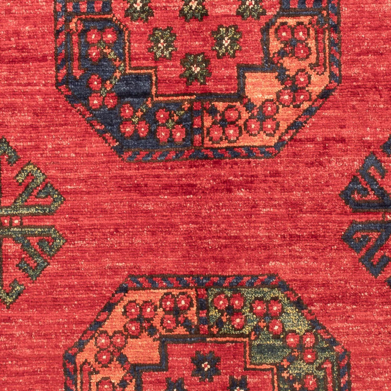 Afghansk teppe - 138 x 86 cm - rød