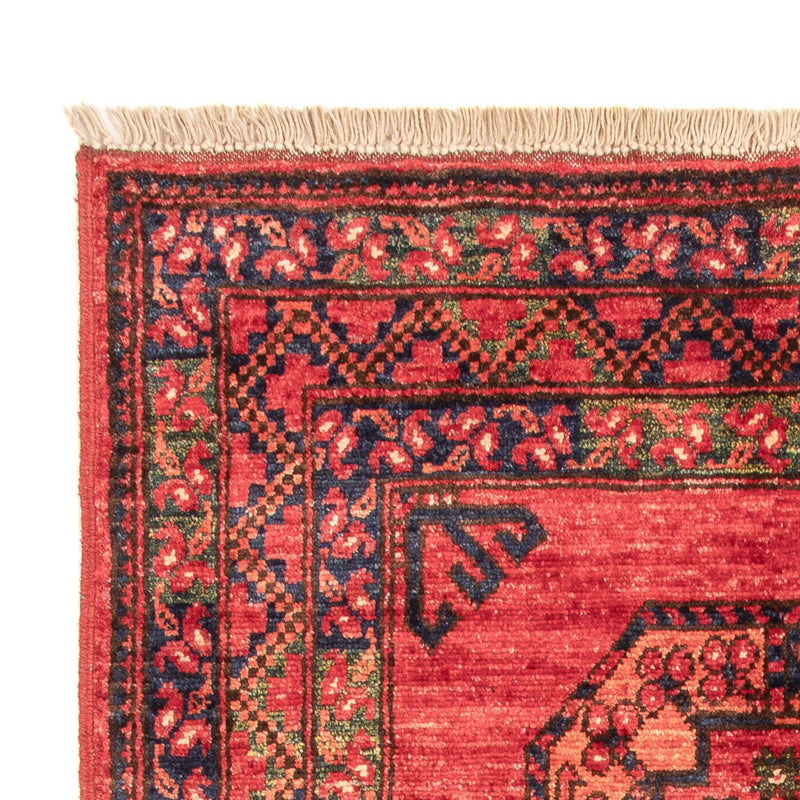 Afghansk teppe - 138 x 86 cm - rød