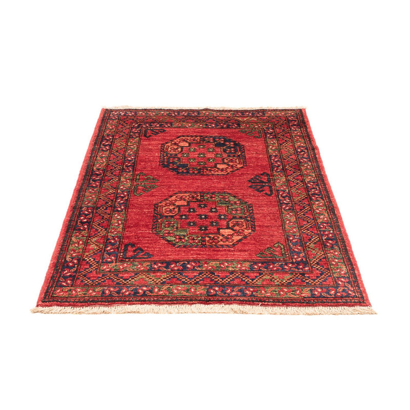 Afghansk teppe - 138 x 86 cm - rød