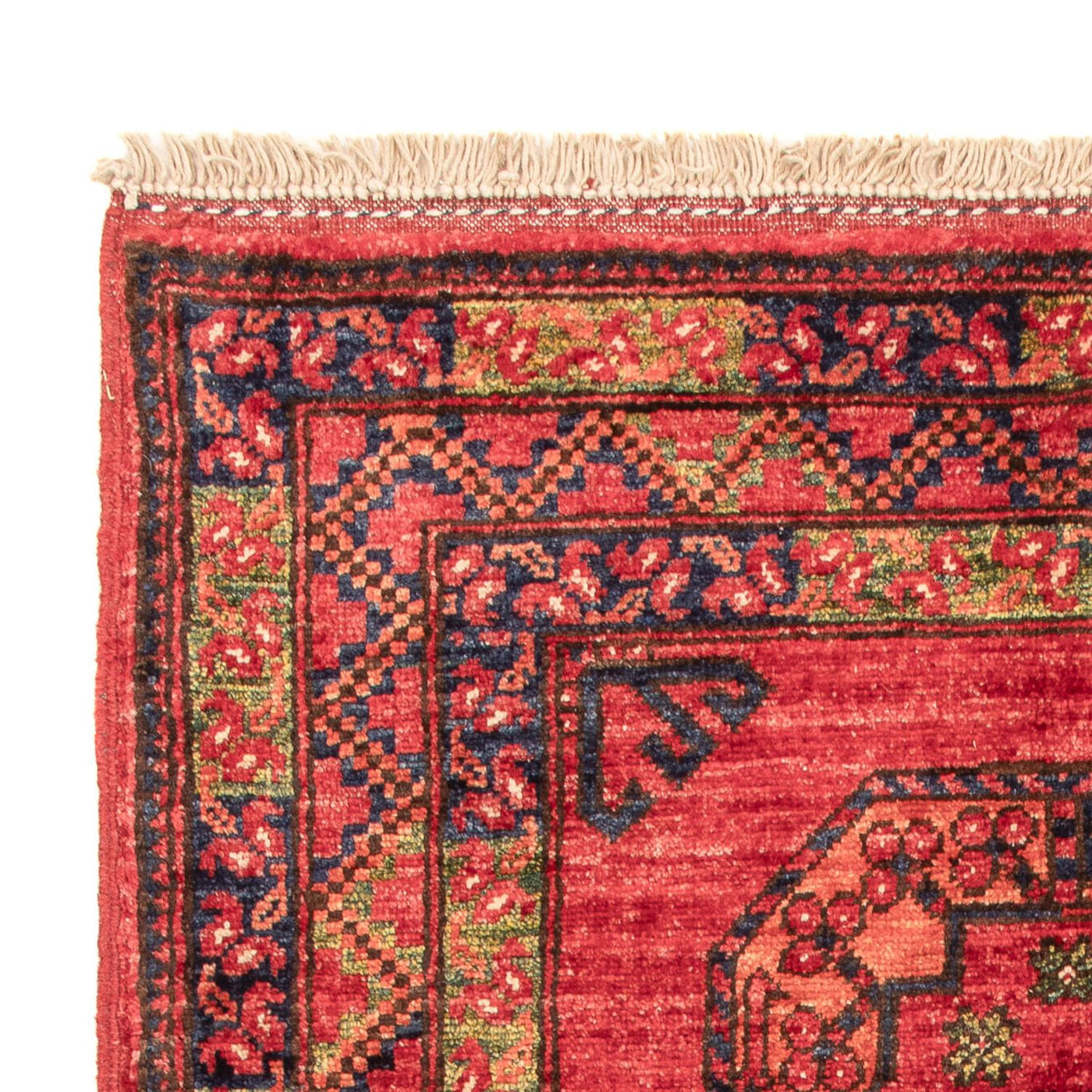 Afghansk teppe - 127 x 85 cm - rød