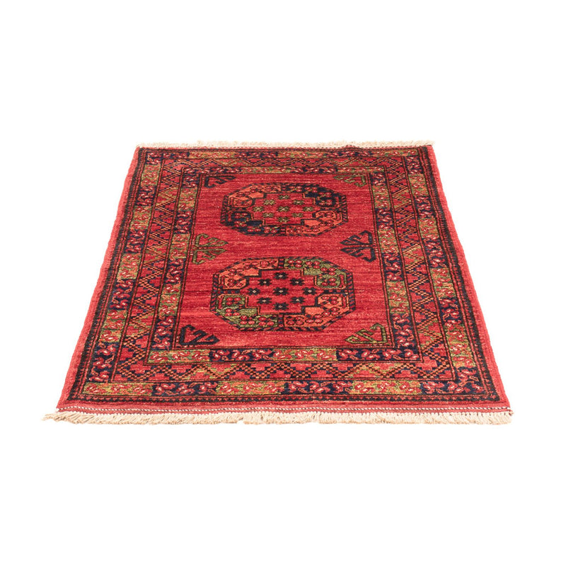 Afghansk teppe - 127 x 85 cm - rød