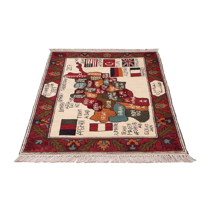 Afghansk teppe - Royal - 115 x 74 cm - flerfarget