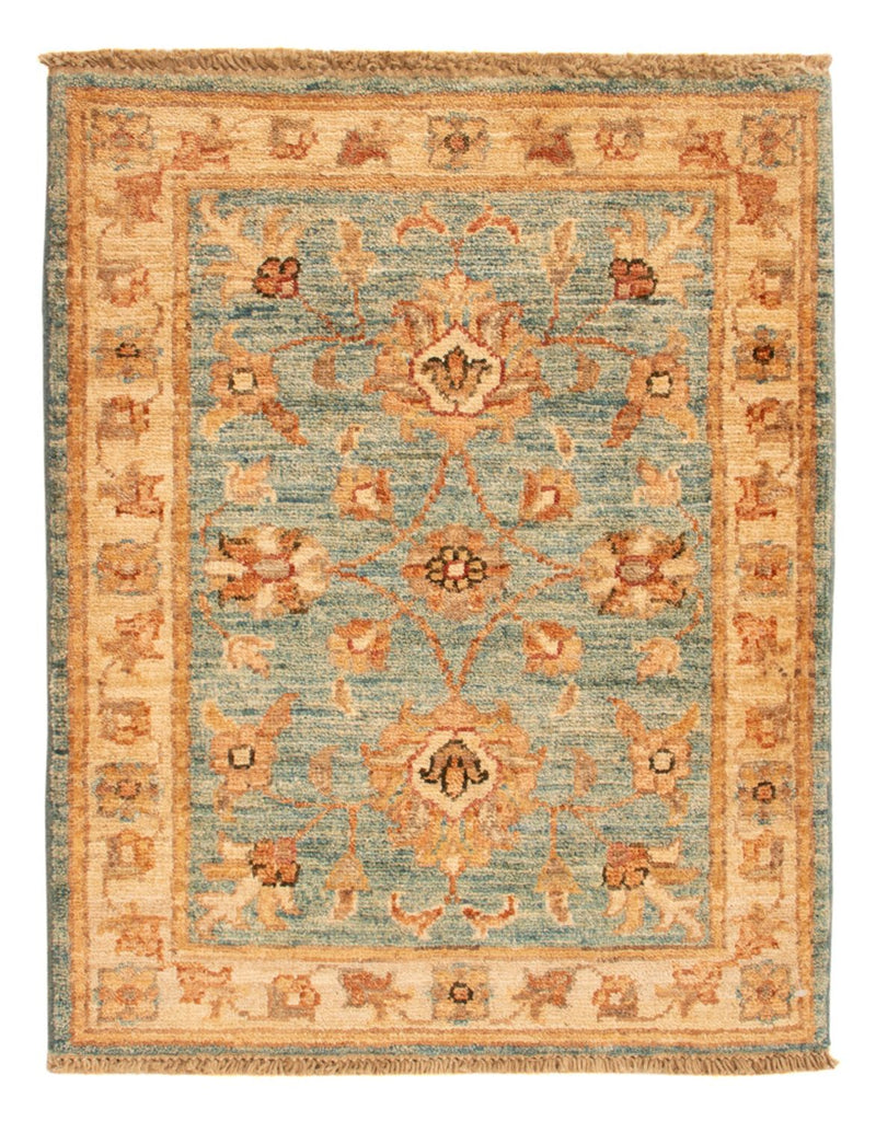 Ziegler Teppe - 68 x 53 cm - turkis