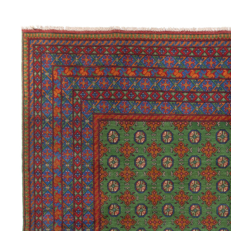 Afghansk teppe - Filpa - 390 x 297 cm - grønn