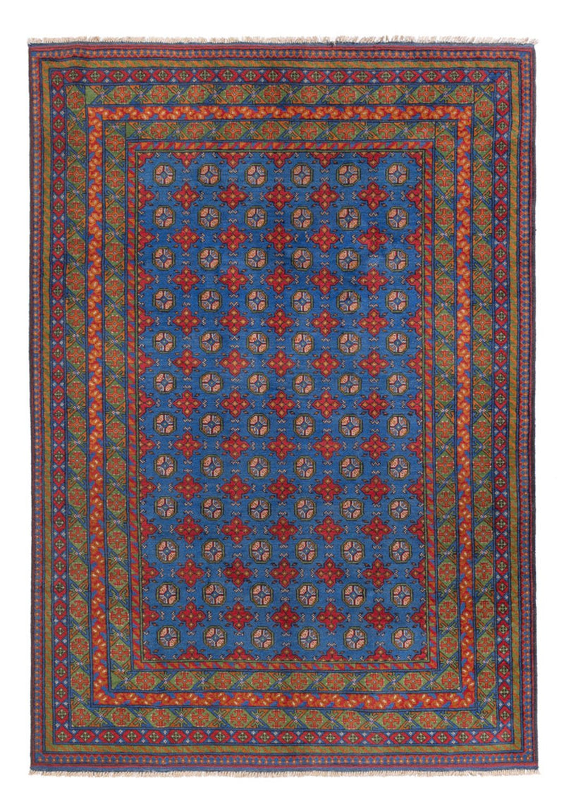 Afghansk teppe - Filpa - 296 x 203 cm - blå