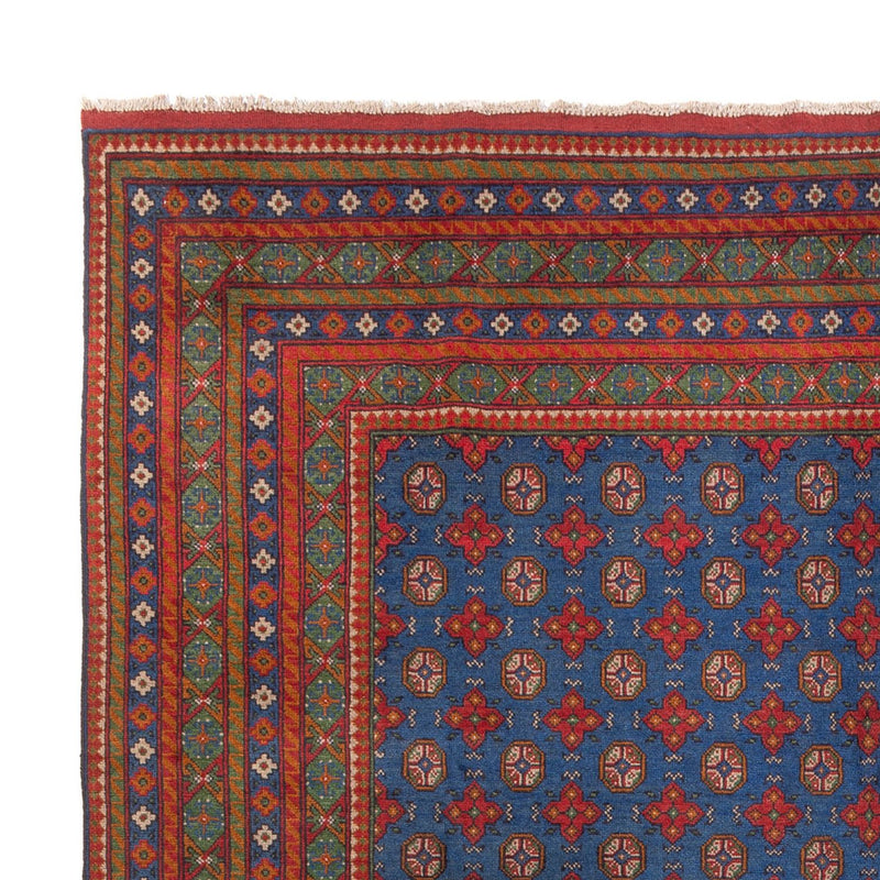 Afghansk teppe - Filpa - 394 x 303 cm - blå