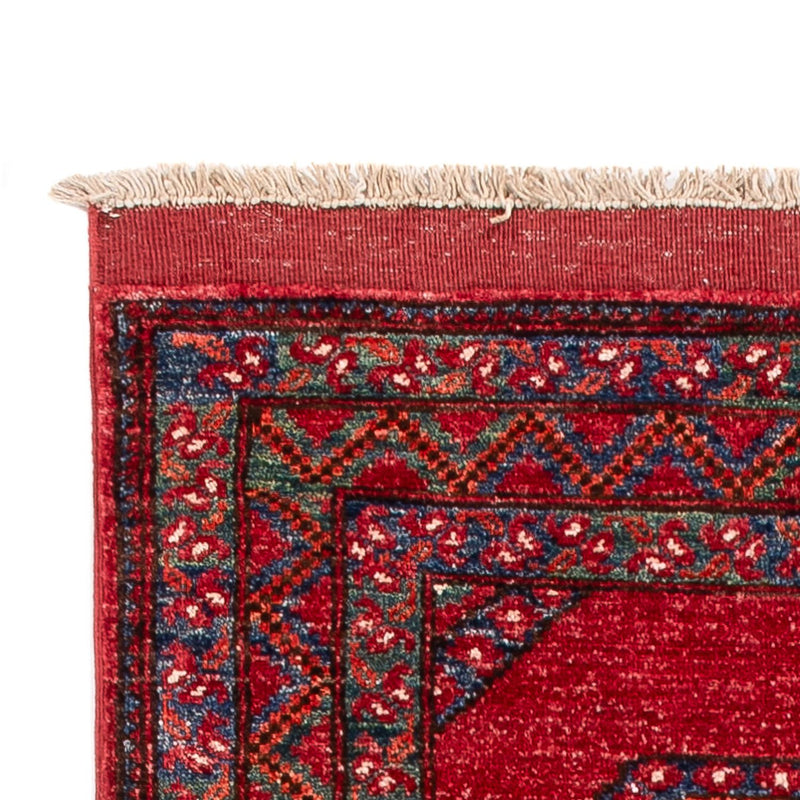 Løper Afghansk teppe - 216 x 87 cm - rød