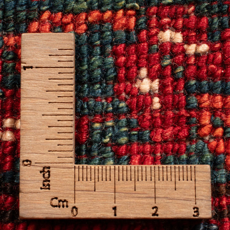 Løper Afghansk teppe - 216 x 87 cm - rød