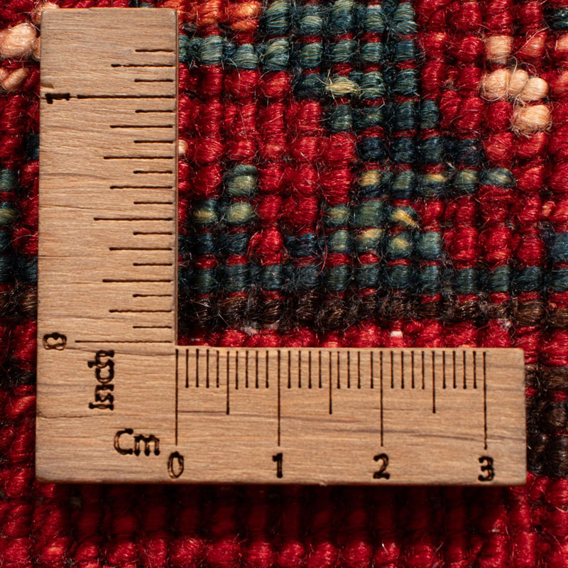 Løper Afghansk teppe - 220 x 87 cm - rød