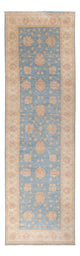 Løper Ziegler Teppe - 396 x 121 cm - lyseblå
