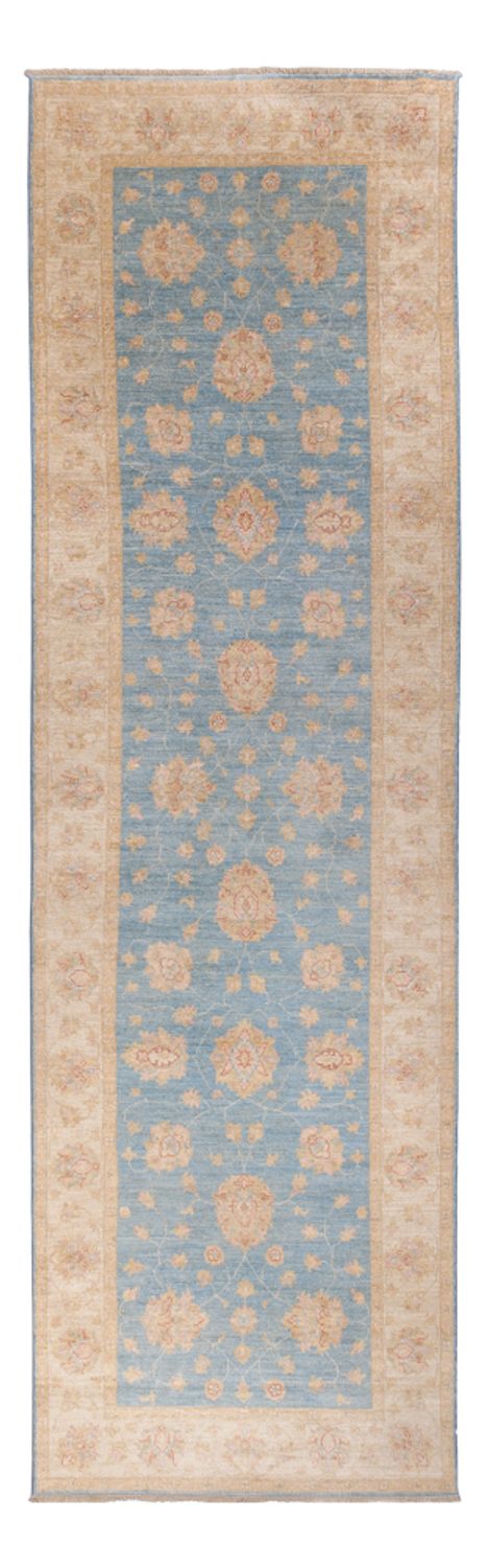 Løper Ziegler Teppe - 396 x 121 cm - lyseblå