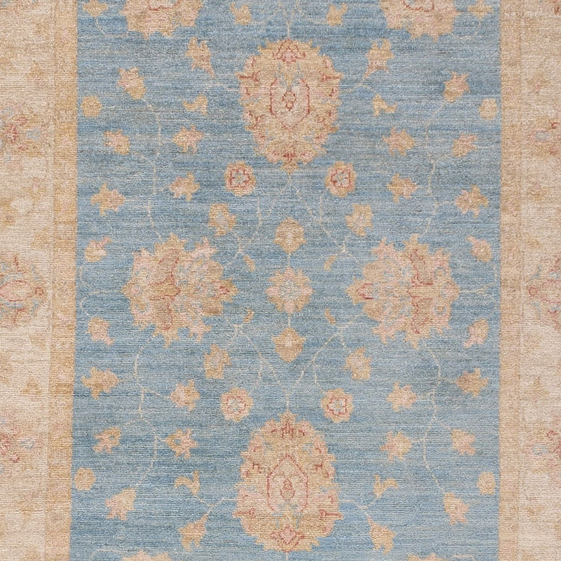 Løper Ziegler Teppe - 396 x 121 cm - lyseblå