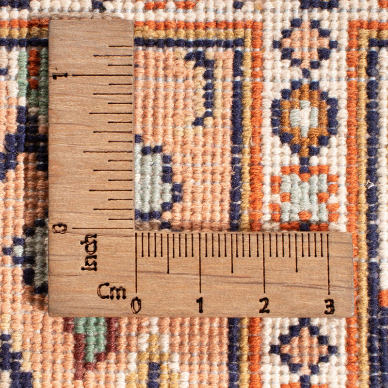Løper Silketeppe - Kashmir silke - 452 x 97 cm - krem