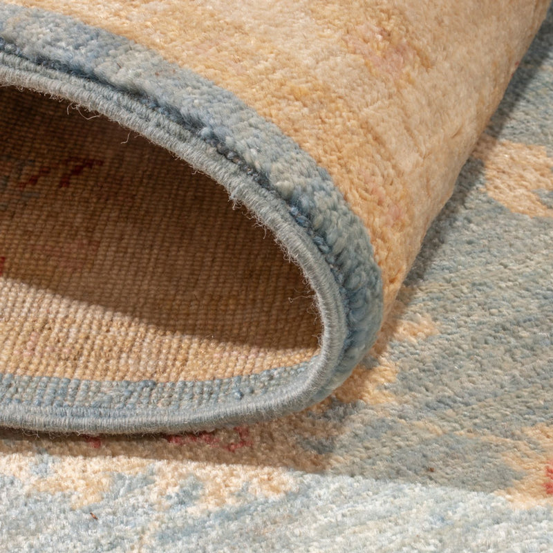 Løper Ziegler Teppe - 485 x 143 cm - lyseblå