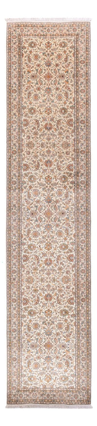 Løper Silketeppe - Kashmir silke - 444 x 94 cm - beige – product image