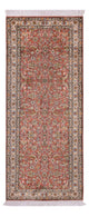 Løper Silketeppe - Kashmir silke - 188 x 78 cm - lys rød