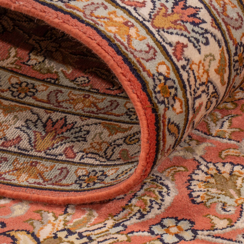 Løper Silketeppe - Kashmir silke - 188 x 78 cm - lys rød