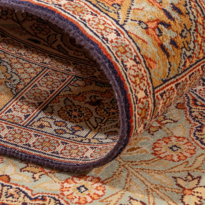 Løper Silketeppe - Kashmir silke - 296 x 78 cm - mørk beige