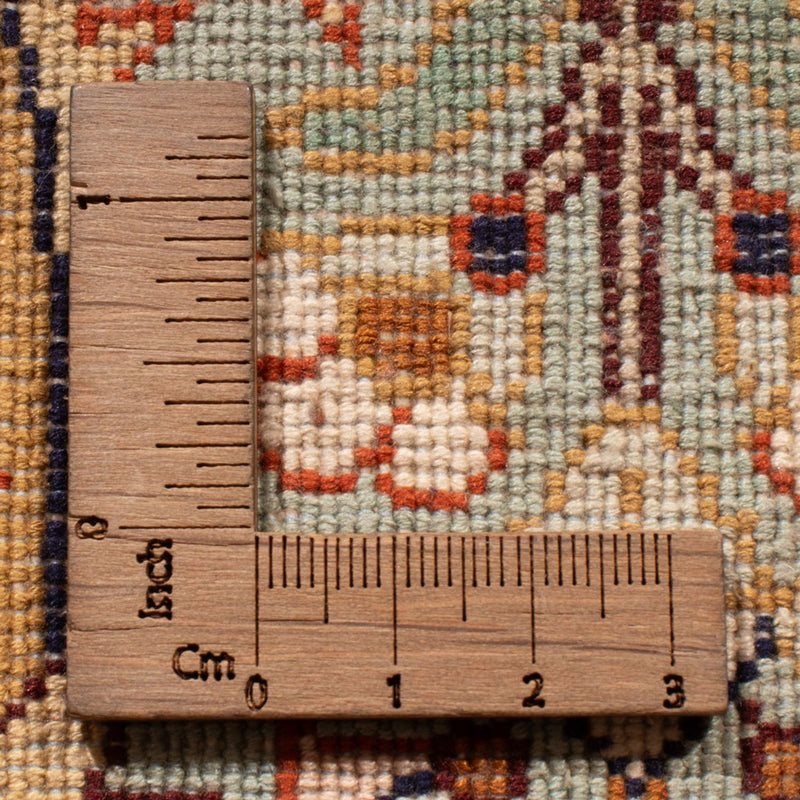 Løper Silketeppe - Kashmir silke - 296 x 78 cm - mørk beige