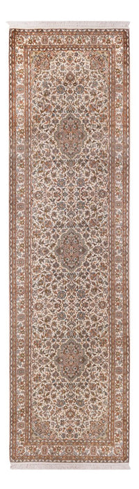 Løper Silketeppe - Kashmir silke - 290 x 81 cm - lys beige – product image
