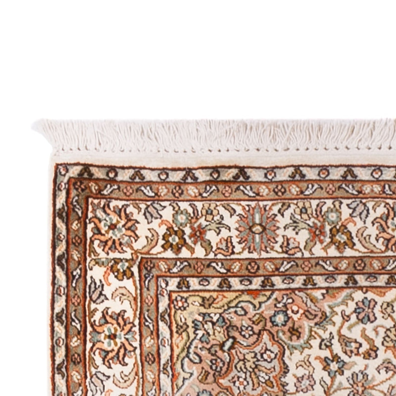 Løper Silketeppe - Kashmir silke - 290 x 81 cm - lys beige