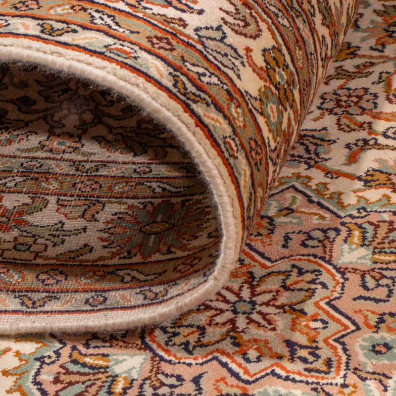 Løper Silketeppe - Kashmir silke - 290 x 81 cm - lys beige