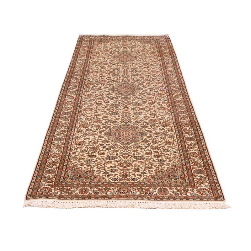 Løper Silketeppe - Kashmir silke - 290 x 81 cm - lys beige