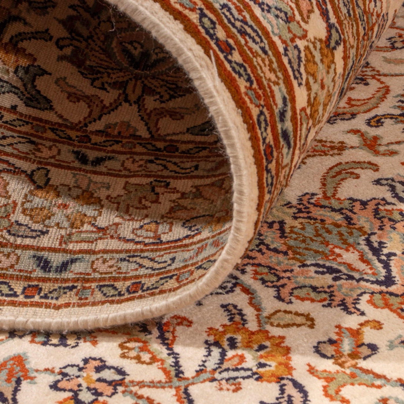 Kashmir silke Teppe 325x76cm - Orientalsk teppe