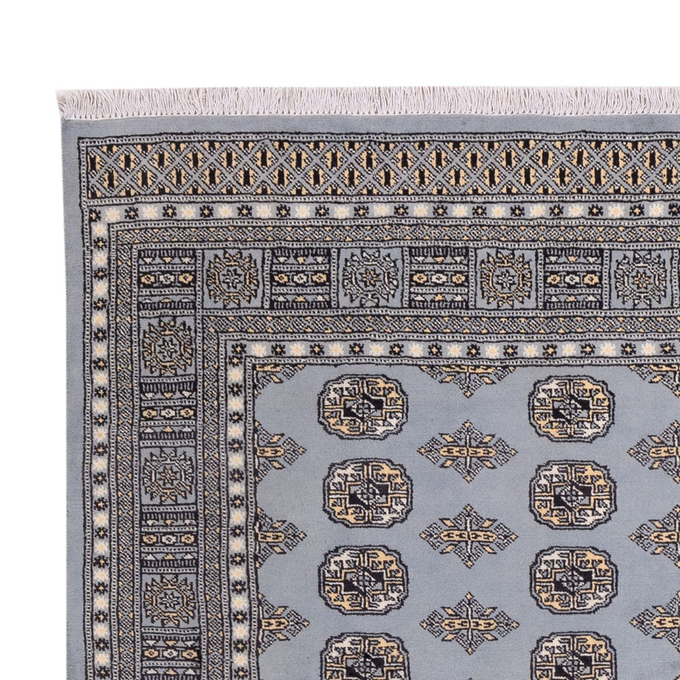 Afghansk teppe - Bukhara - 300 x 204 cm - lysegrå