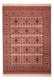 Silketeppe - afghansk silke - 282 x 205 cm - brun