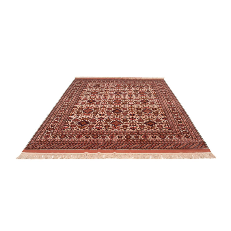 Silketeppe - afghansk silke - 282 x 205 cm - brun