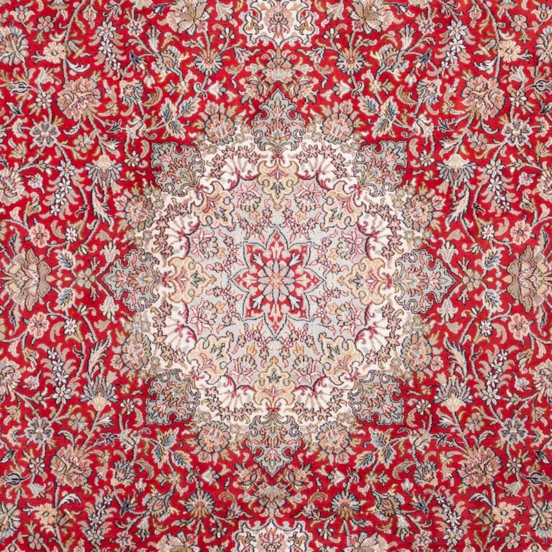 Silketeppe - Kashmir silke - 303 x 220 cm - rød